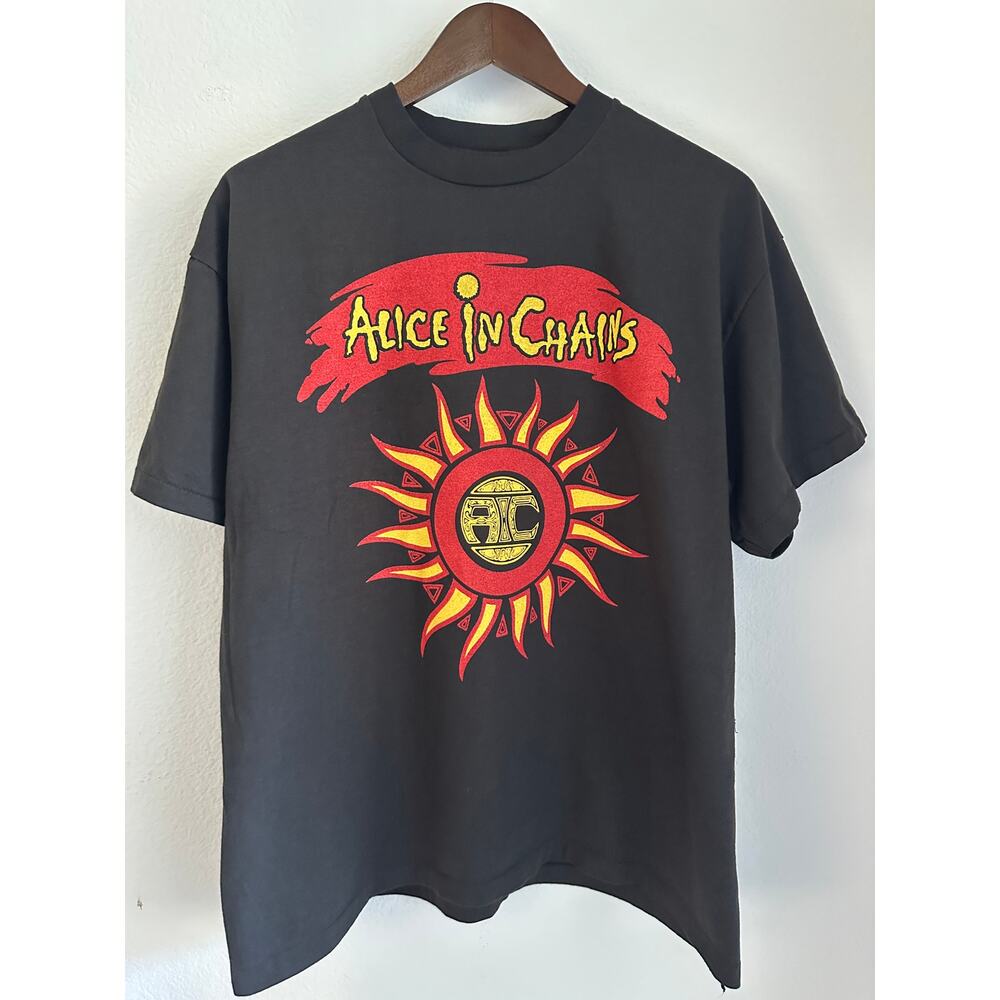 Alice in Chains "With Screaming Trees" Reprint T-shirt Hanes Tag Single Stitch
